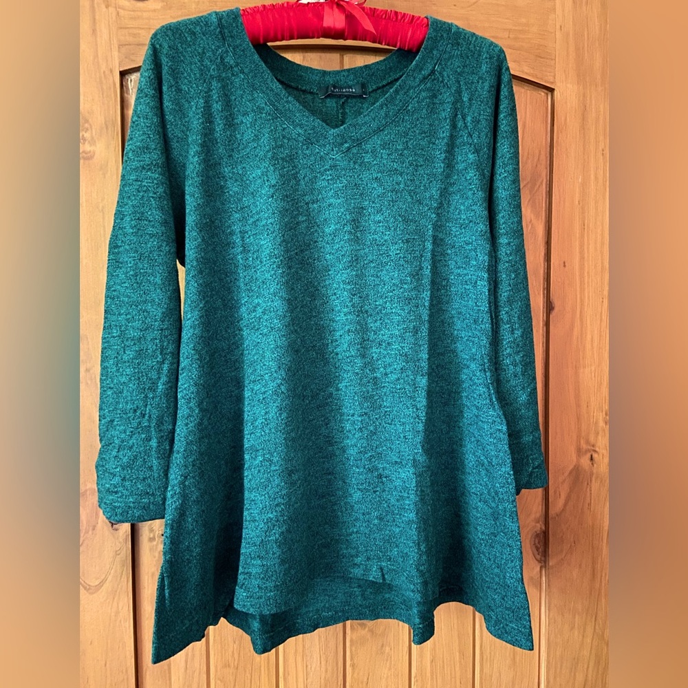 Cut Lose swing top - forest green